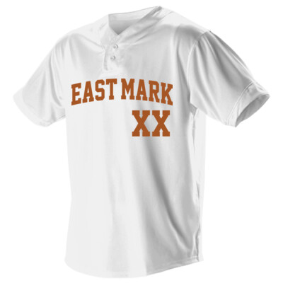 Two Button Jersey w/player number front, optional name/number on back Thumbnail