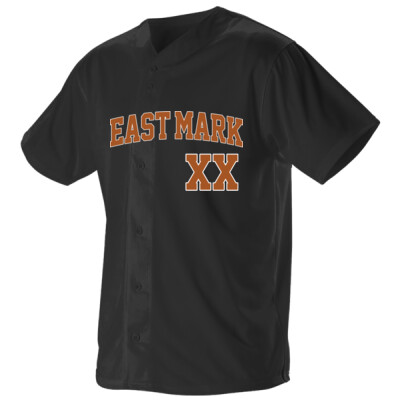 Full Button Down Jersey w/player number front, optional name/number on back Thumbnail