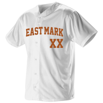 Full Button Down Jersey w/player number front, optional name/number on back 2 Thumbnail